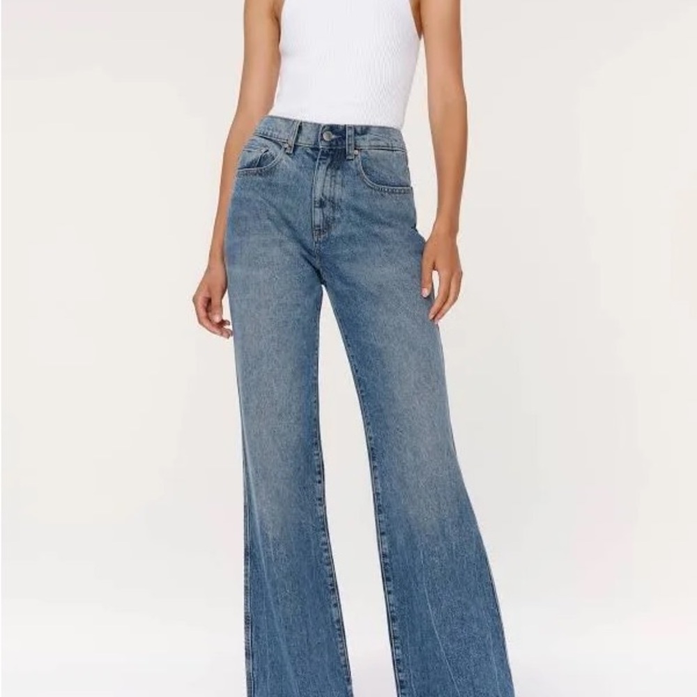 DL1961 Women's Jeans High Rise Bootcut 32 Size 29 Endless Sea Dark Wash NWT